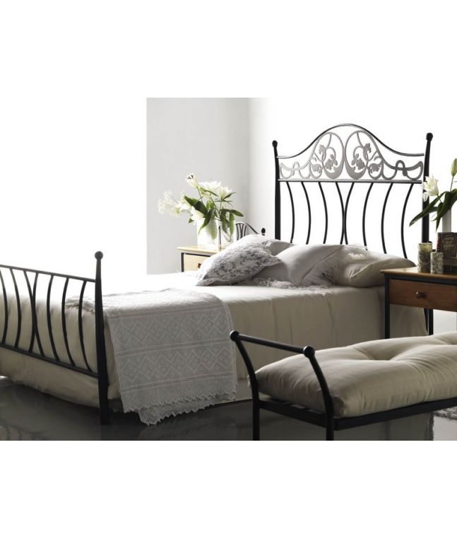 Lit Milan en fer forgé haut de gamme. Meuble pour la chambre. Le Monde du Lit