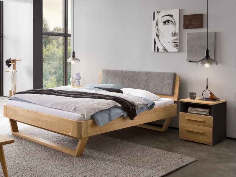 HASENA - Lit en chêne massif