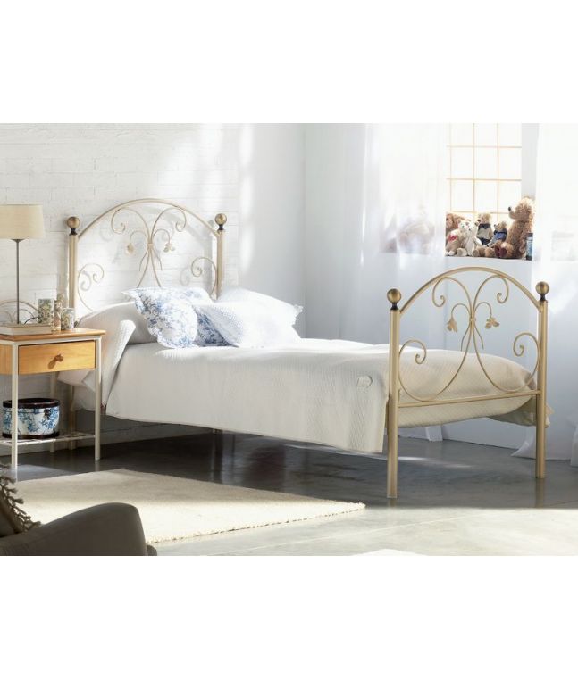 Lit Paloma en fer forgé. Meuble design pour la chambre. Haut de gamme.