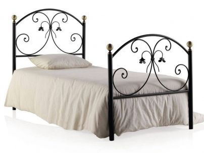 Lit Paloma en fer forgé. Meuble design pour la chambre. Haut de gamme.