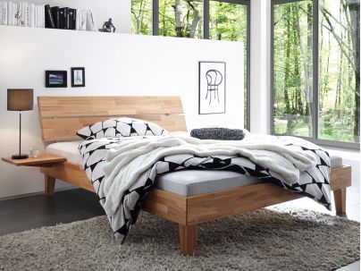 Lit Juve en hêtre massif  | Collection Woodline | Le Monde du Lit