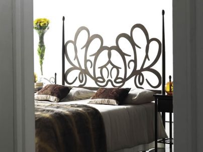 Tête de lit Neptuno en fer forgé. Meuble design pour la chambre. Le Monde du Lit