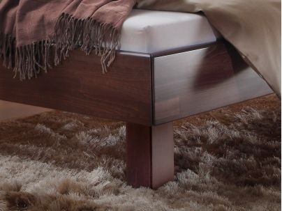 Lit Ripo en hêtre massif  | Collection Woodline | Le Monde du Lit