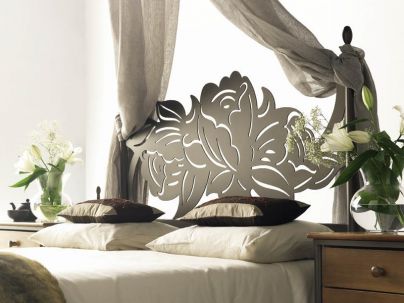 Tête de lit Rosalia en fer forgé. Meuble design pour la chambre. Le Monde du Lit