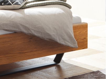 Lit Slid en chêne massif  | Collection Woodline | Le Monde du Lit