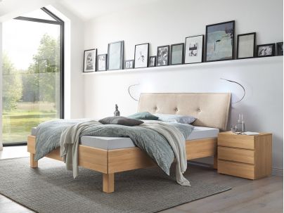 HASENA - Lit en chêne massif