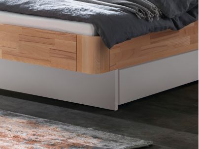 Lit Lovie Obag avec tiroirs en hêtre massif | Collection Factory | Le Monde du Lit