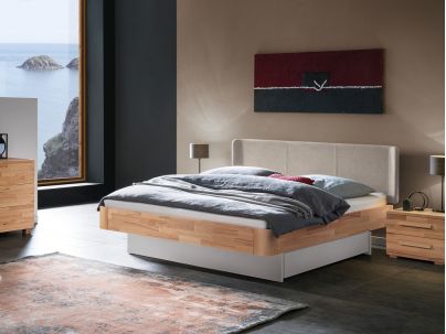 Lit Lovie Obag avec tiroirs en hêtre massif | Collection Factory | Le Monde du Lit