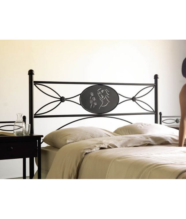 Tête de lit Nefer en fer forgé. Meuble design pour la chambre. Le Monde du Lit