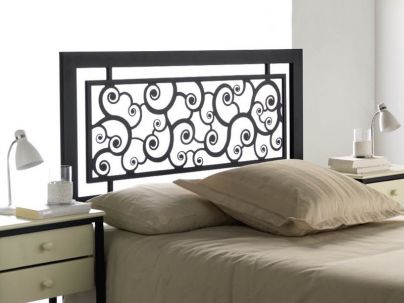 Tête de lit Caracoles en fer forgé. Meuble design pour la chambre. Le Monde du Lit