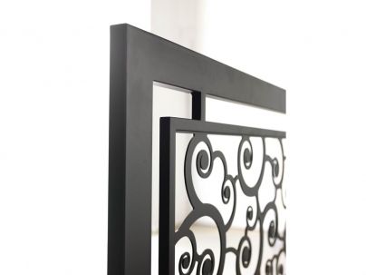 Tête de lit Caracoles en fer forgé. Meuble design pour la chambre. Le Monde du Lit