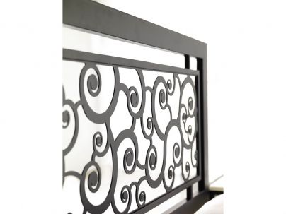 Tête de lit Caracoles en fer forgé. Meuble design pour la chambre. Le Monde du Lit