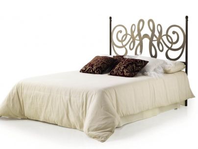 Tête de lit Lira en fer forgé. Meuble design pour la chambre. Le Monde du Lit