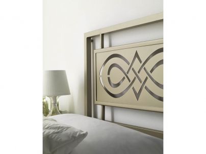 Tête de lit Pisa en fer forgé. Meuble design pour la chambre. Le Monde du Lit