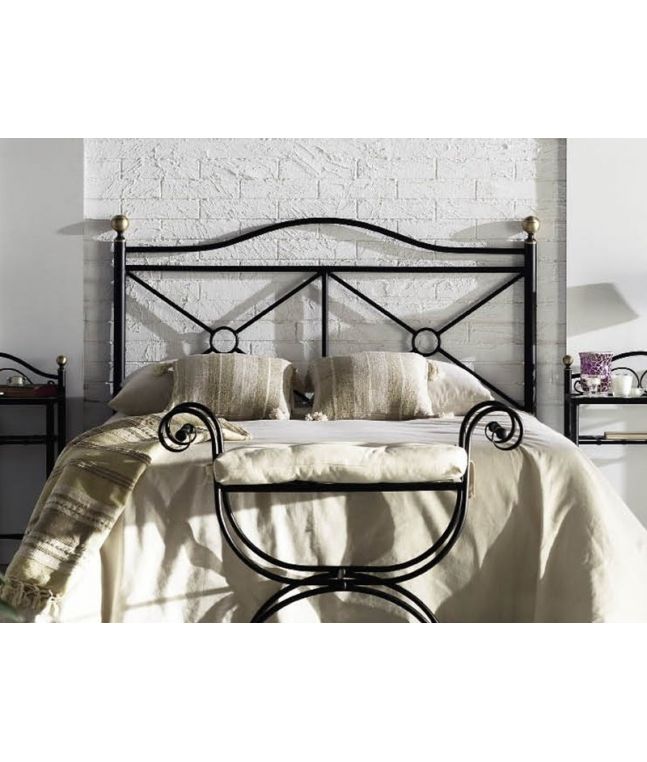 Tête de lit Andrea en fer forgé. Meuble design pour la chambre. Le Monde du Lit