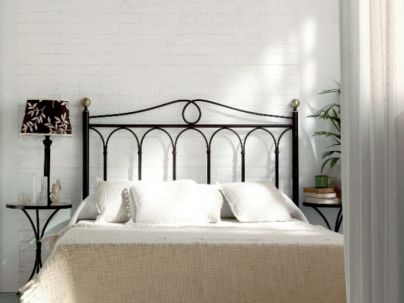 Tête de lit Rosa en fer forgé. Meuble design pour la chambre. Le Monde du Lit