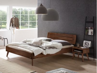 HASENA - Lit en noyer massif