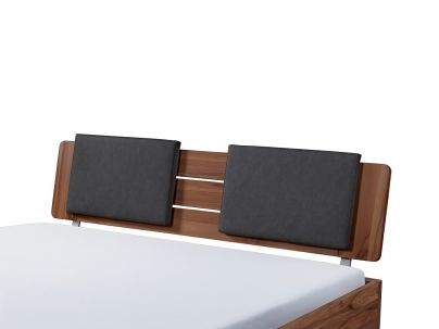 Lit Rubiera en noyer massif haut de gamme de notre collection LOUNGE