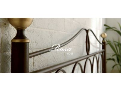 Tête de lit Rosa en fer forgé. Meuble design pour la chambre. Le Monde du Lit