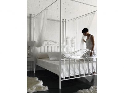 Lit baldaquin Africa en fer forgé haut de gamme. Meuble pour la chambre. Le Monde du Lit