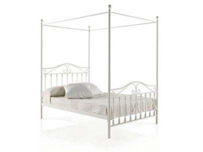 Lit baldaquin Africa en fer forgé haut de gamme. Meuble pour la chambre. Le Monde du Lit