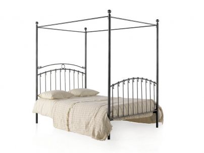 Lit baldaquin Sofia en fer forgé haut de gamme. Meuble pour la chambre. Le Monde du Lit