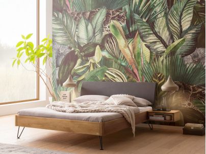 HASENA - Lit en chêne massif