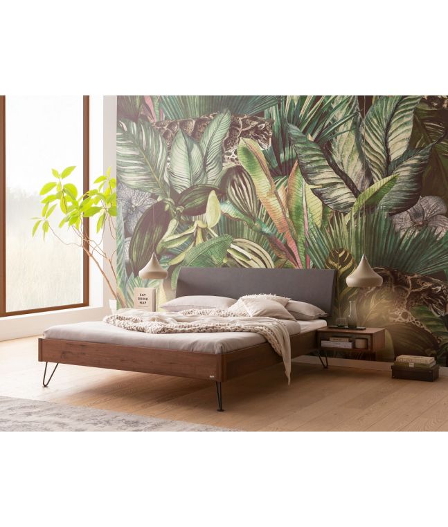 HASENA - Lit en noyer massif