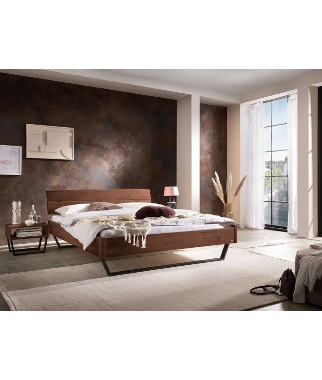 HASENA - Lit en noyer massif