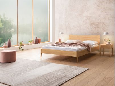 HASENA - Lit en chêne massif