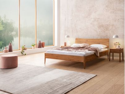 HASENA - Lit en chêne massif