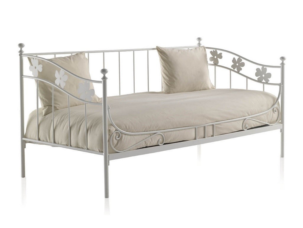 Banquette Lino en fer forgé. Meuble design pour la chambre. Le Monde du Lit