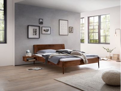 HASENA - Lit en noyer massif