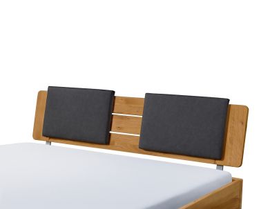 Lit Busseto en chêne noueux naturel massif haut de gamme de notre collection LOUNGE