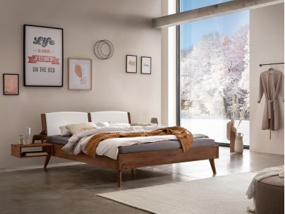 HASENA - Lit en noyer massif