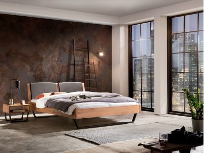 HASENA - Lit en chêne massif