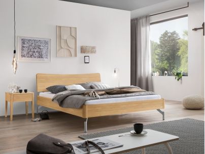 Lit Albinia en Chêne massif Bright | Collection Lounge | Le Monde du Lit