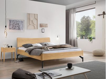 Lit Albinia en Chêne massif Bright | Collection Lounge | Le Monde du Lit