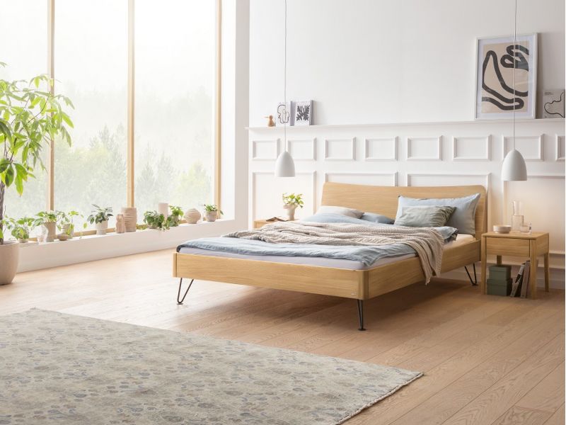 HASENA - Lit en chêne massif