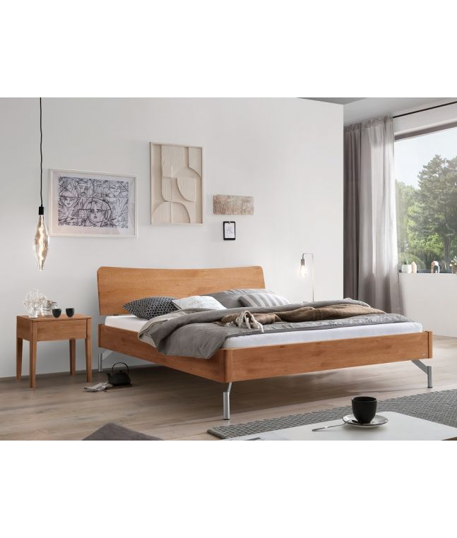 Lit Albinia en Chêne noueux naturel massif| Collection Lounge | Le Monde du Lit