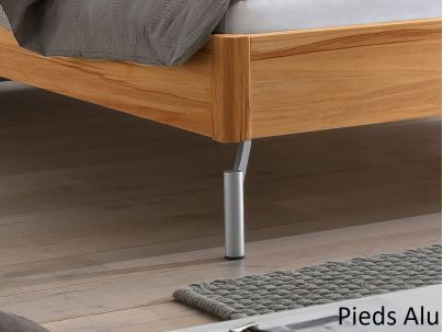 Lit Albinia en Hêtre noueux naturel massif| Collection Lounge | Le Monde du Lit