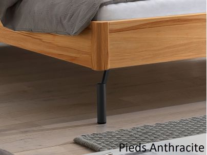 Lit Albinia en Hêtre noueux naturel massif| Collection Lounge | Le Monde du Lit