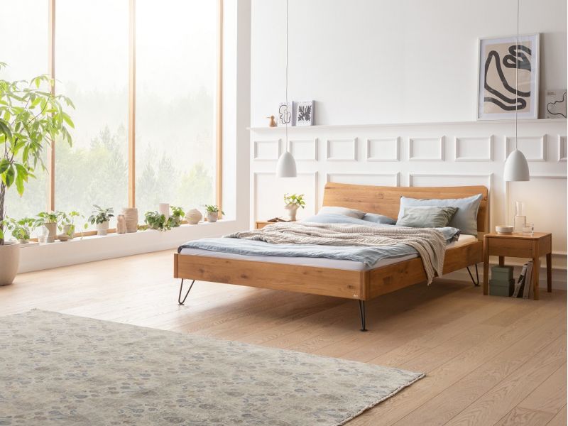 HASENA - Lit en chêne massif