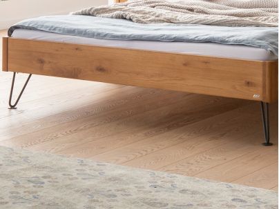 Lit Locarno en Chêne noueux naturel massif | Collection Lounge | Le Monde du Lit