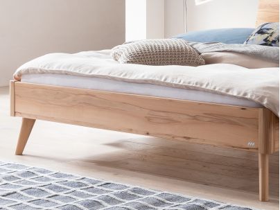 Lit Caluso en Hêtre noueux naturel massif | Collection Lounge | Le Monde du Lit