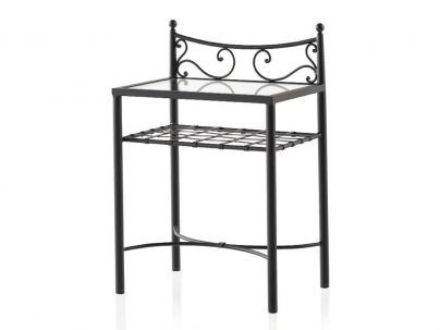 Chevets Conos en fer forgé. Meuble design pour la chambre. Le Monde du Lit