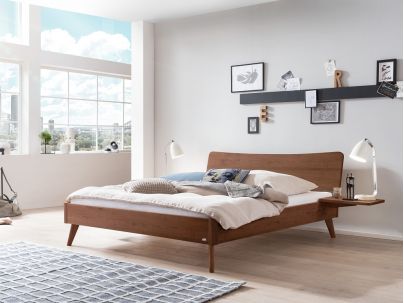 HASENA - Lit en noyer massif