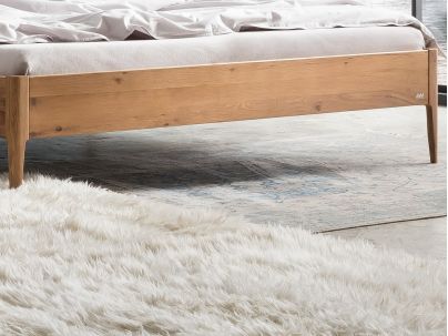 Lit Sabbioni en Chêne noueux naturel massif | Collection Lounge | Le Monde du Lit