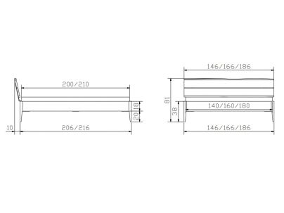 Lit Sabbioni en Chêne noueux naturel massif | Collection Lounge | Le Monde du Lit