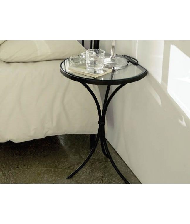 Chevet Nuria en fer forgé. Meuble design pour la chambre. Le Monde du Lit